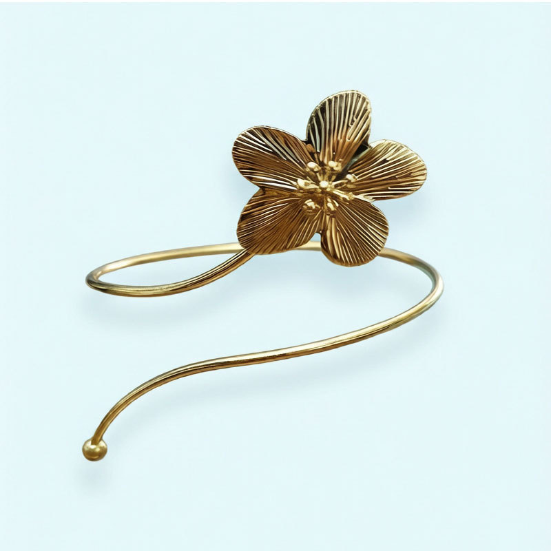 New golden single texture flower style