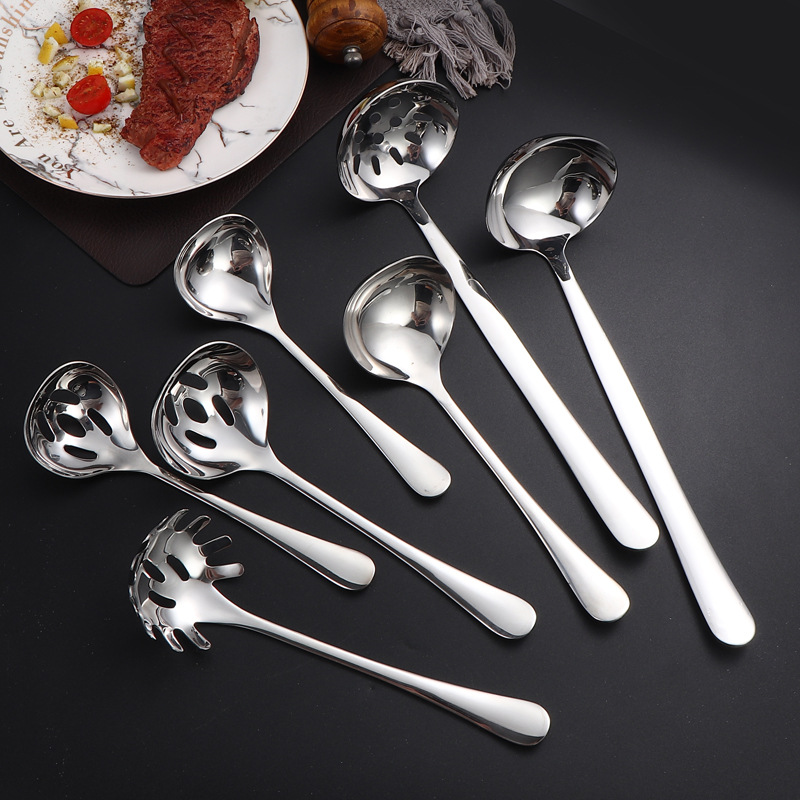 304 cubiertos de acero inoxidable suministros de hotel de comida occidental 1010 cucharas de servicio cucharas de café cuchillo de filete cucharas