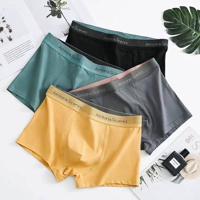 Boys' boxer briefs for junior and senior high school students, plus-size shorts for teenagers and toddlers during puberty, comfortable and breathable.