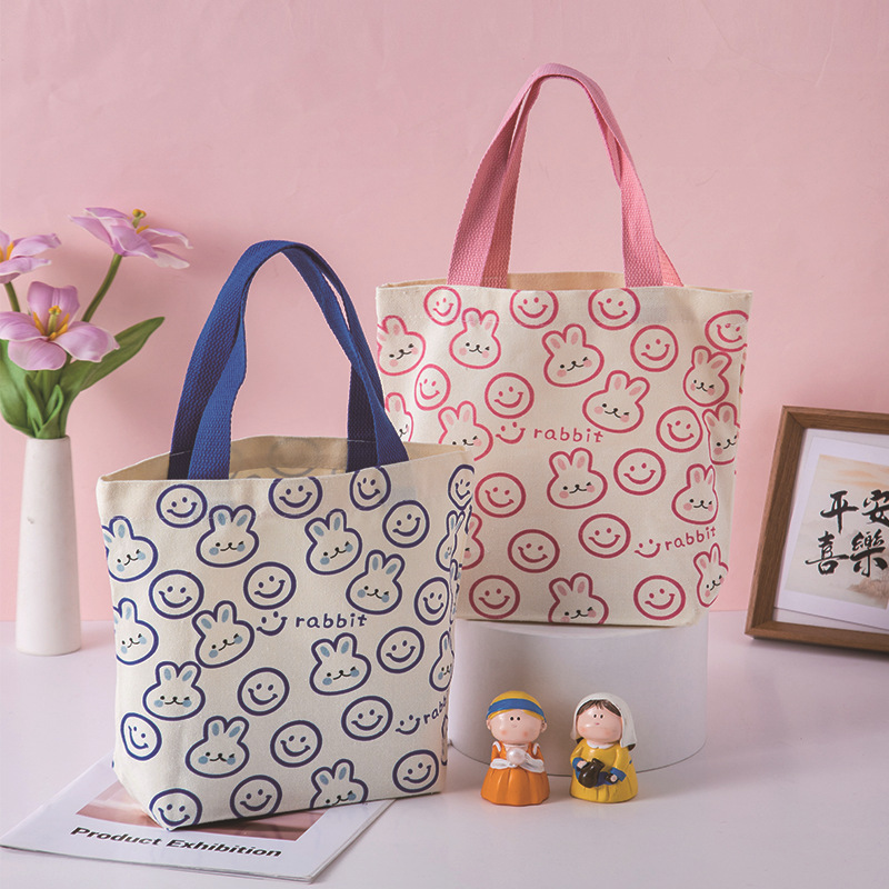 六一儿童节手提带帆布包小学生收纳周岁生日幼儿园礼物卡通手提袋