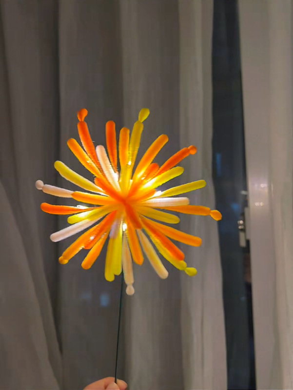 ねじり棒花火花束diy手作り材料バッグクリスマス雰囲気感彼女の親友に新年プレゼント|undefined