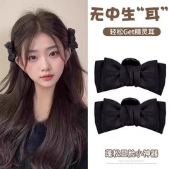 韩系蝶結びヘアアクセサリー高级感サイド前髪ヘアピン髪量サメクリップ早春アクセサリー