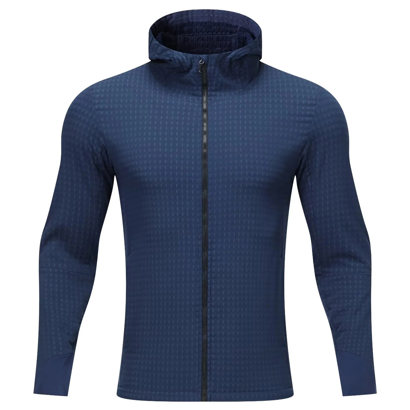 Sports Jacket Men's Spring and Summer Elastic Quick-Drying Jacket Outdoor Running Fitness Training Top Hooded Sweatshirt Cardigan