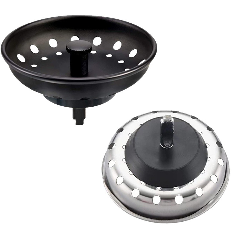 Cross-Border American sink plug paraguas de sellado de agua cesta de bloqueo de agua Filtro de lavabo de lavado de verduras Blue Amazon accesorios de escurridor de acero inoxidable