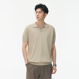 ZF8109-MM潮牌海鸥领针织短袖T恤简约时尚cleanfit透气上衣，男装针织衫/毛衣，星座614