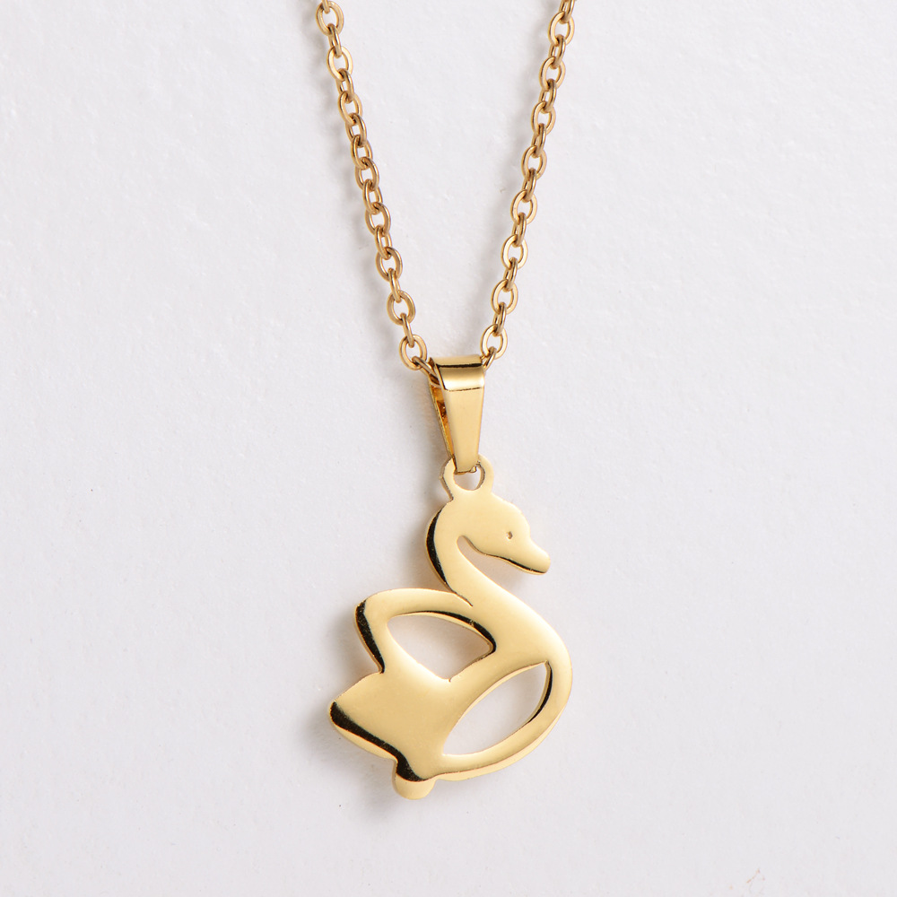 AML Boutique Set Jewelry White Swan Best-Selling Womenu0027s New Trend Cutting Polished Pendant Cros