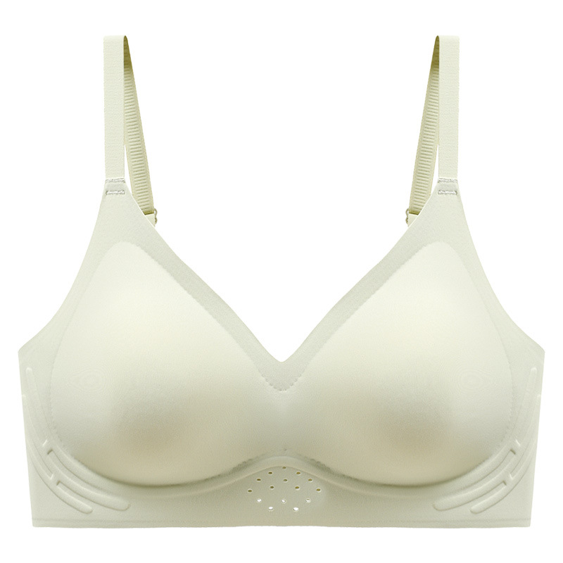 Ropa interior sin costuras de las mujeres suave soporte inalámbrico sujetador transpirable Delgado pequeño pecho Sujetador push up de mama belleza espalda ropa interior