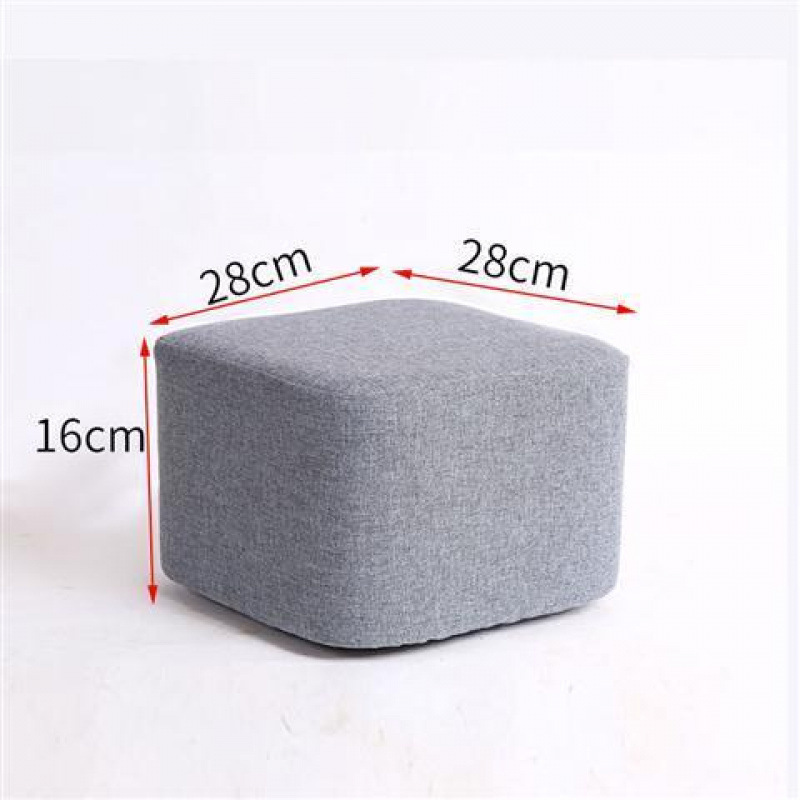 회색 높이 16cm 사각 스툴 - 장인 정신으로 엄선