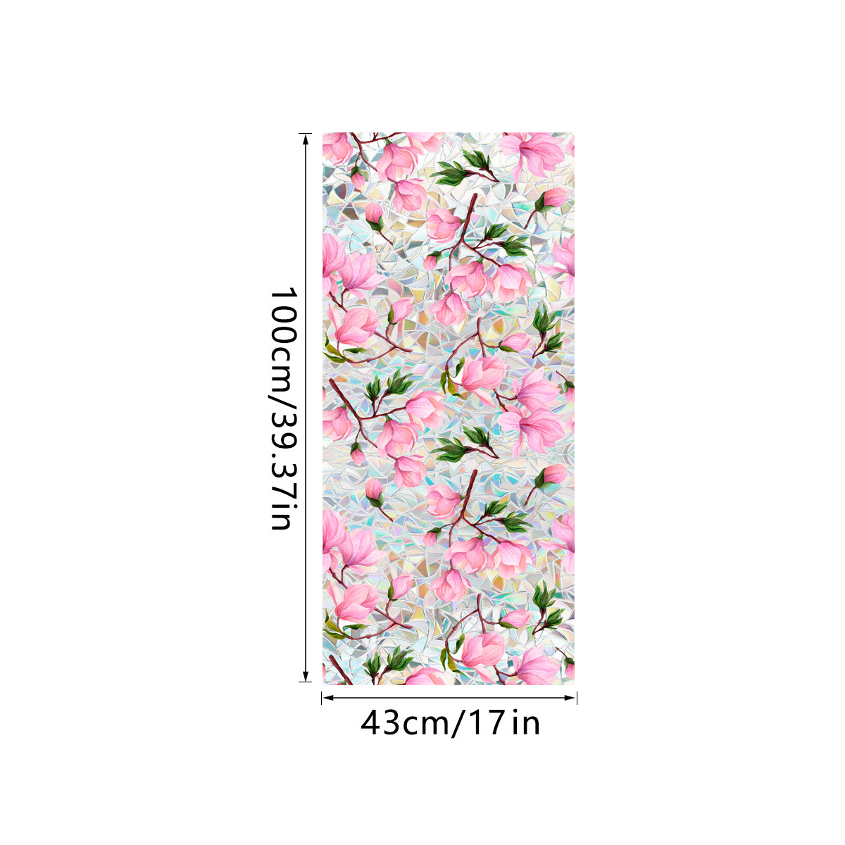 140g Weight Glass paster Home Textiles & Decor Type PVC Material Leaf Pattern Casual, Pastoral Style Casual Pastoral Leaf PVC Glass Paster Wall Art 150