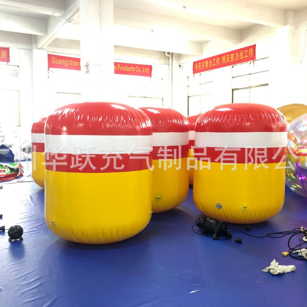 水上充气安全警示物 水上充气浮标障碍物 广告浮标水上浮球漂浮物