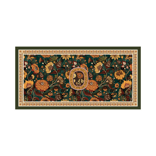 Light Luxury Retro High-End Leather Silicone Tablecloth Heatproof Waterproof Oilproof Wash-Free Dining Mat Coffee Table Mat Rectangle