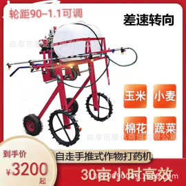 自走式风送式打药机图片手推款汽油机带喷雾器果园树林扇形喷药机