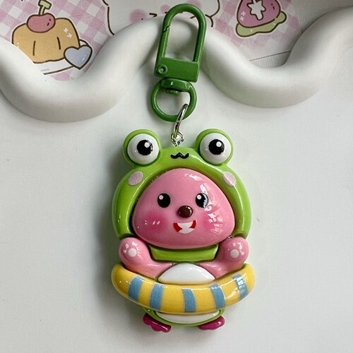 Large sea carp three-dimensional cross-dressing keychain sweet girl bestie couple gift school bag pendant accessories pendant