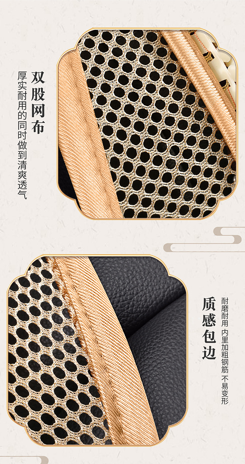 Car waist support wooden bead breathable car back cushion seat lumbar support driving waist protection artifact lumbar support summer car