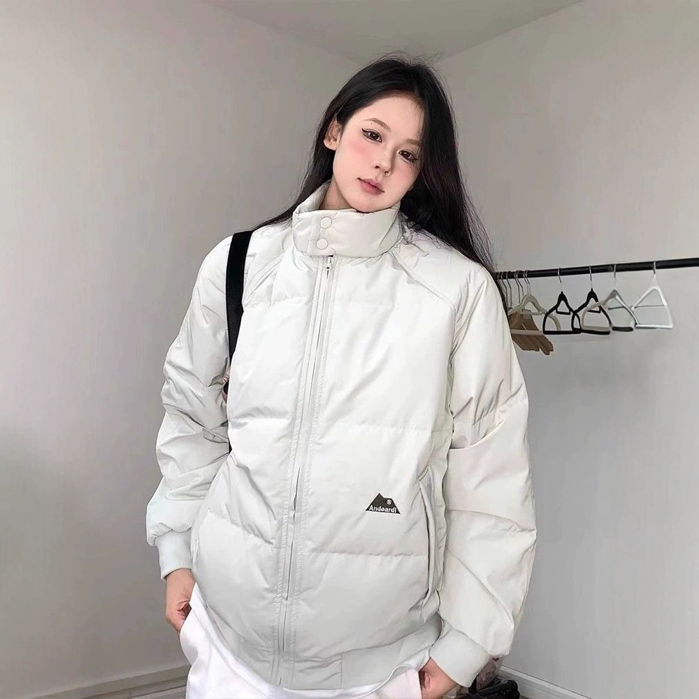 Unmun American Retro High-End Thickeneded Warm down Jacket Women's Winter New Korean Style Student Loose Cotton