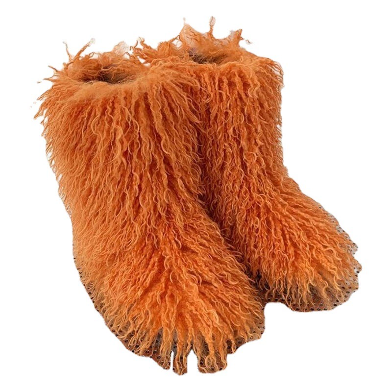 Сапоги-ботфорты из искусственного меха длиной 72 см, очень высокие, в европейском и американском стиле, для женщин.