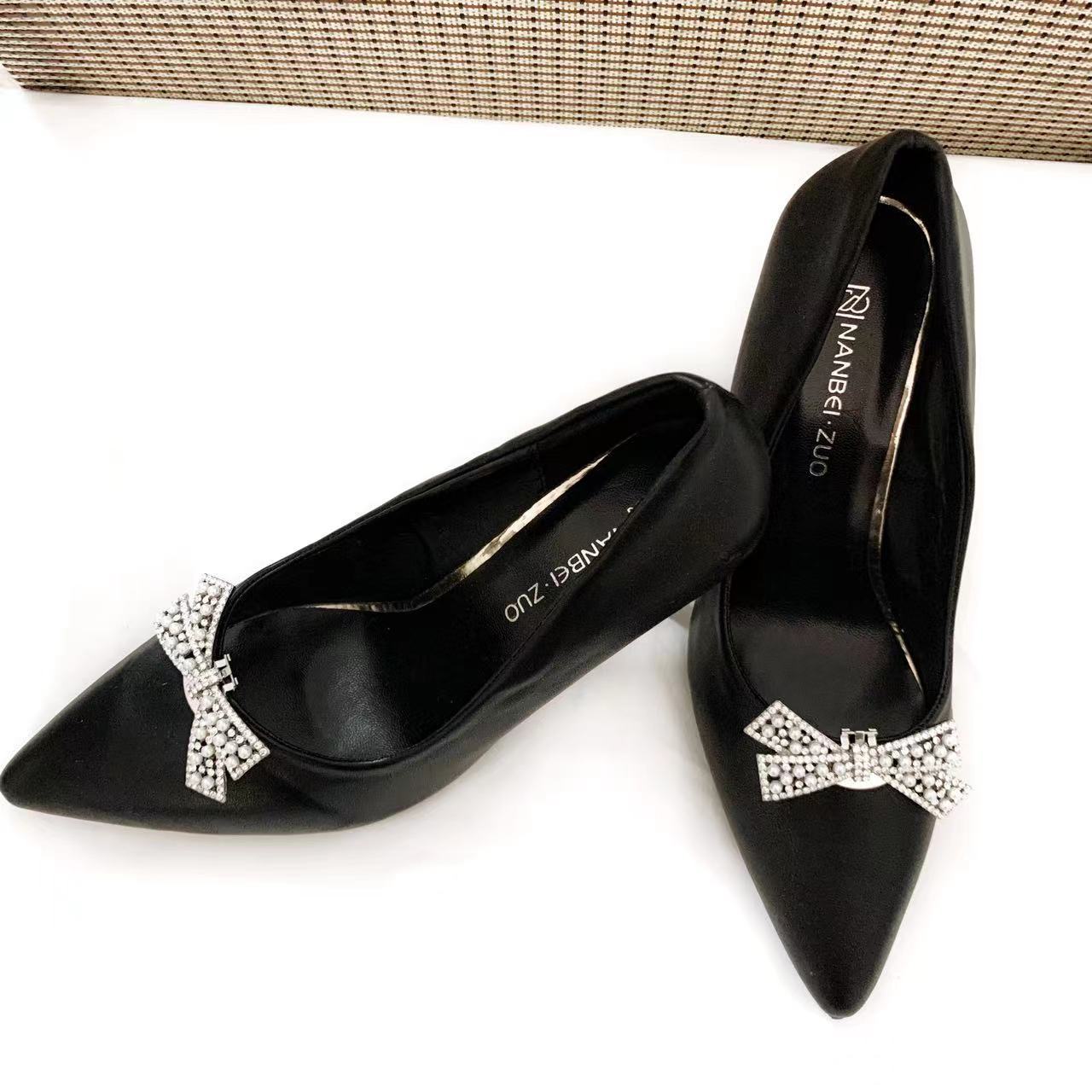 Nuevo arco desmontable hebilla del zapato tacones altos zapatos de boda accesorios dedo del pie superior hebilla decorativa rhinestone zapato flor