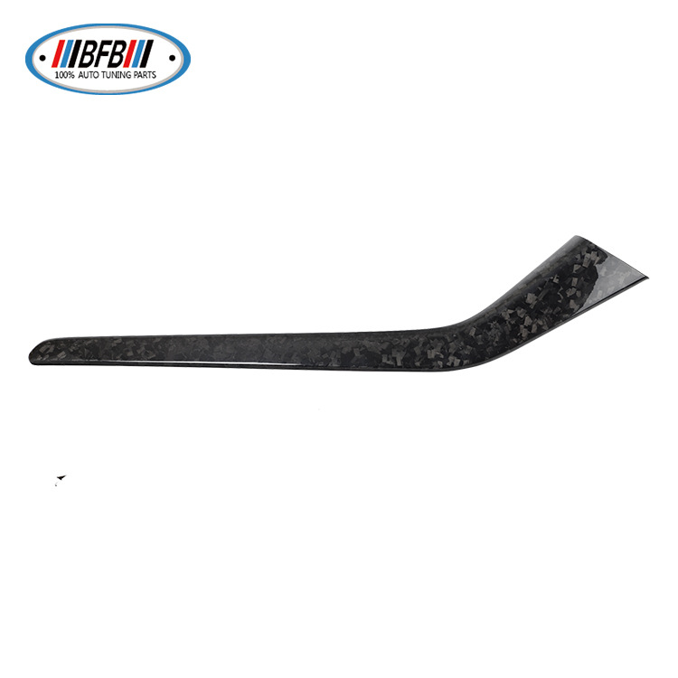 100% Real Carbon Fiber Marble Center Console Shift Sides Trim - For Tesla Model 3 - Bright Forged Shift Panels