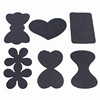 Children's black bangs with velcro for adults, simple and elegant design