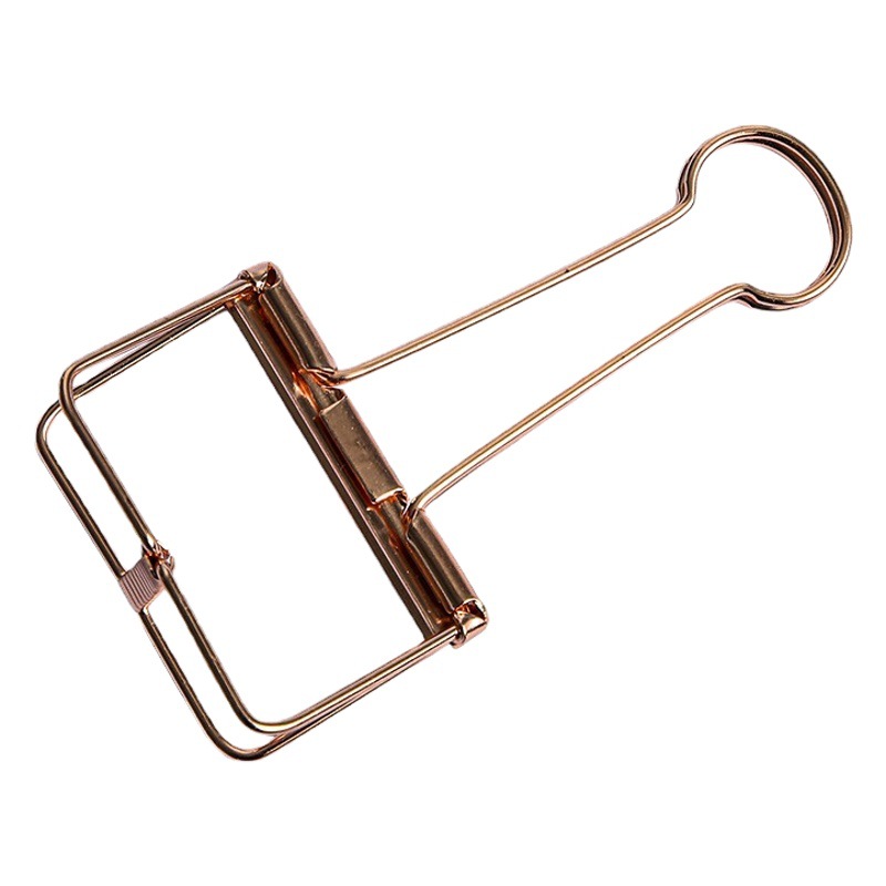 Tamaño grande y mediano de tamaño pequeño de almacenamiento de color hueco de cola larga clip de billete clip de diario en forma de I clip de cola de milano 8 colores opcionales