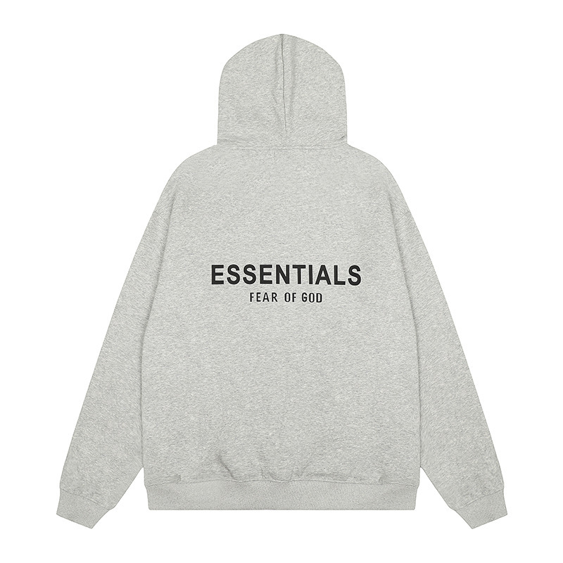 2025SS带帽卫衣黑字母硅胶 FOG复线ESSENTIALS新款潮牌跨境热卖|undefined