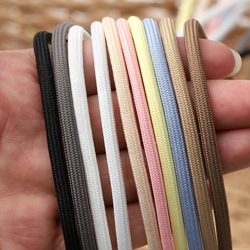 5mm Coconut Shoelaces Round Dad Shoes Sneakers Basketball Shoes Black and White Colorful Thick Shoelaces Round Rope Pair for Men and Women 5mm Coconut Shoelaces Round Dad Shoes Sneakers Basketball Shoes Black and White Colorful Thick Shoelaces Round Rope Pair for Men and Women