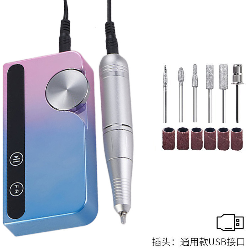 Nuevo amolador de uñas profesional de descarga de uñas 45000 rpm almacenamiento de energía portátil amolador de uñas eléctrico transfronterizo