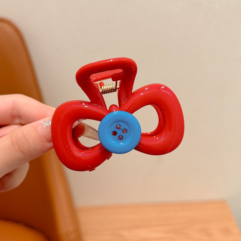 Divertido botón clip de agarre niños lindos detrás de la cabeza tarjeta de cabello rotas 2024 nuevo cabello de niñas clip de tiburón clip de cabello