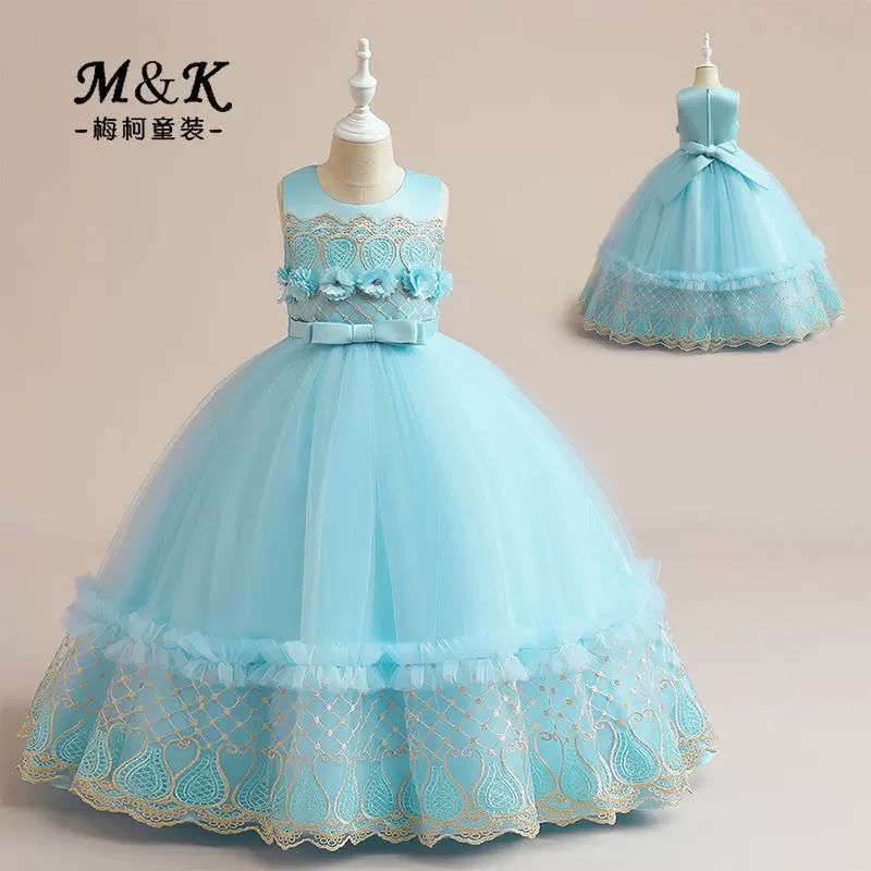 Children's wedding dress, school evening dress, skirt, piano performance costume, new collection, tutu skirt