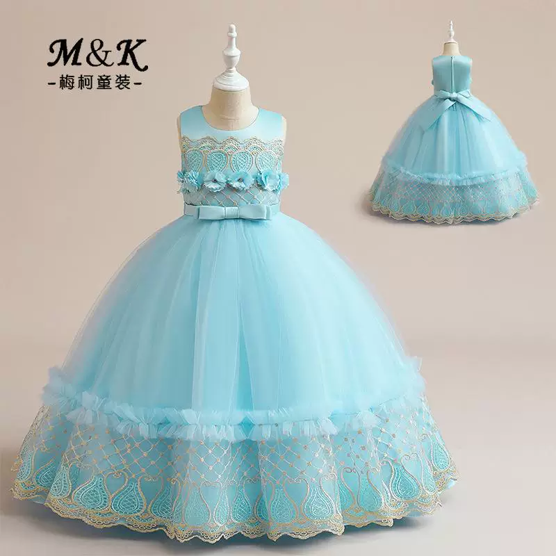Children's wedding dress, school evening dress, skirt, piano performance costume, new collection, tutu skirt