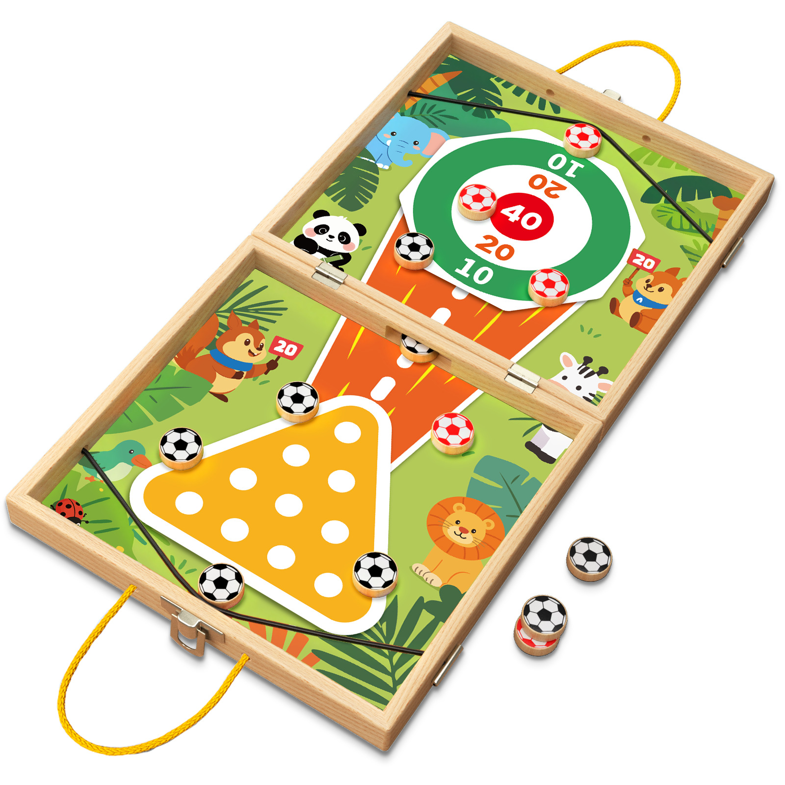 Juego de ajedrez saltarín famoso en internet para dos jugadores, para niños de 3 a 6 años, juego de mesa interactivo entre padres e hijos, ajedrez volador de madera, juguete educativo para niños, regalo. image 6
