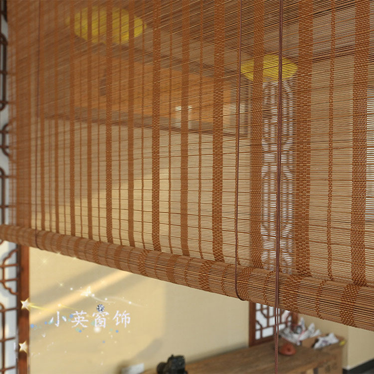 細竹簾竹隔斷門簾日式客廳榻榻米隔斷簾房間遮擋竹簾成品廠家批發