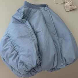 黁白儿童棉服外套秋冬新款男童夹棉保暖棉袄女宝宝晚秋早冬百搭上