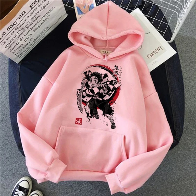 Y2k Japan Anime Women Sweatshirts Manga Plus Size Hoodie
