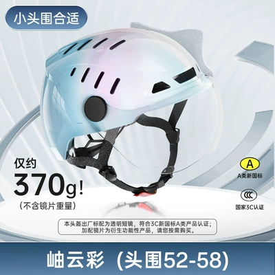 Vehicle Helmet 3C Certified: Motosiklet kaskı (dəbilqə) - xiuyuncai-m-small-head-circumference-52-58cm-standard-transparent-short