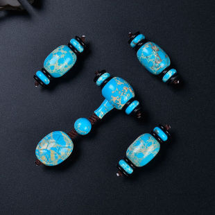 Small King Kong Star Moon Bodhi Seed Optimized Emperor American Turquoise Accessories Four-piece Set diy Buddha Head Bead Tee