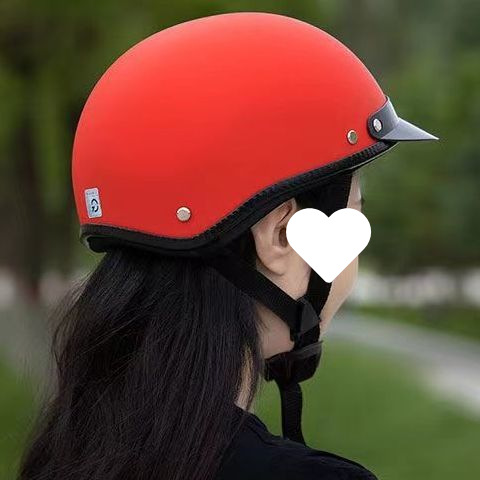 Harley Half Helmet – Universal Auto Parts and Accessories - harley-style-half-helmet-matte-red