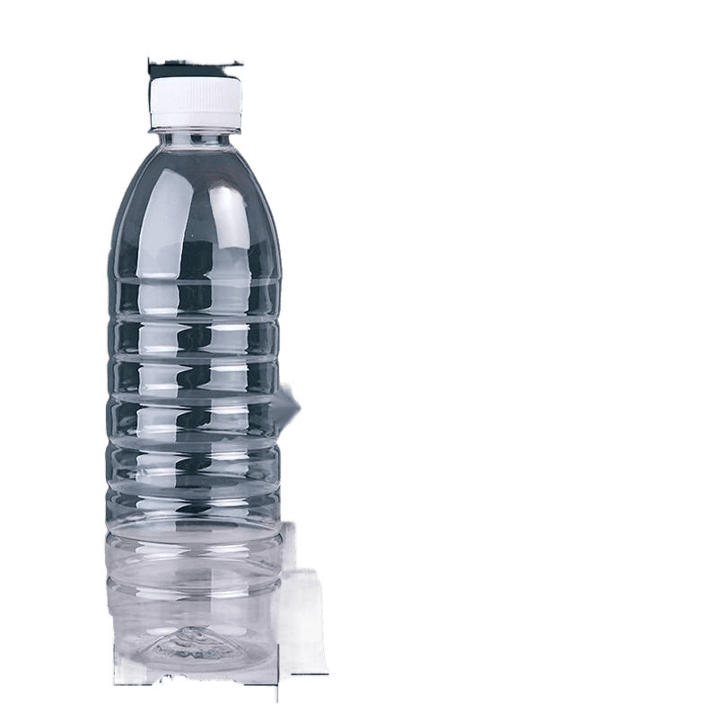 Botella de plástico transparente al por mayor botella vacía desechable de agua mineral botella de bebida con tapa