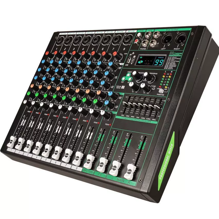 歌诗达MIX-8高品质专业调音台KTV婚庆专用音质好防啸叫带功放