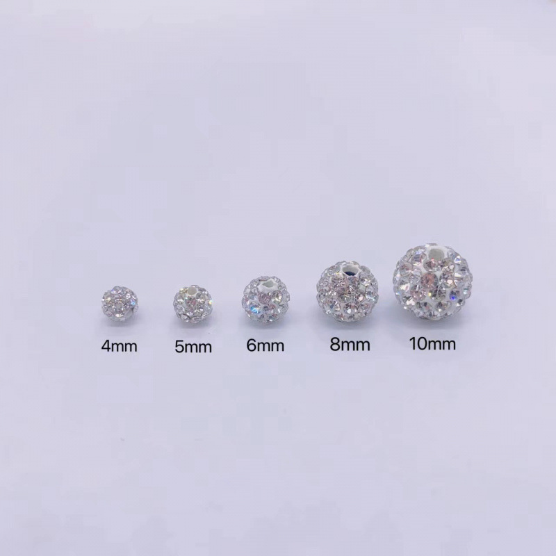 Bolas de barro de cerámica de alta calidad 4 / 6 / 8 / 10 Shambala barro de cerámica suave perlas de diamante de agua perlas de diamante de joyería DIY