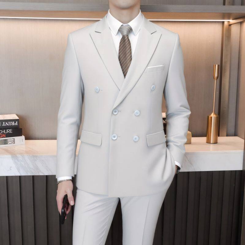 Abito uomo slim fit elegante business due pezzi matrimonio_voghion.com