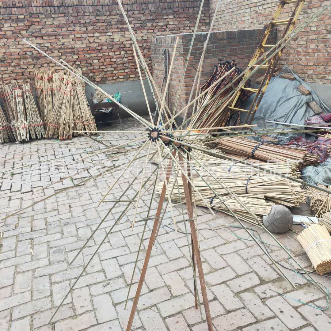 殡葬用品厂家批发加密折叠架伞架花圈架加密加粗伞架子材料花片