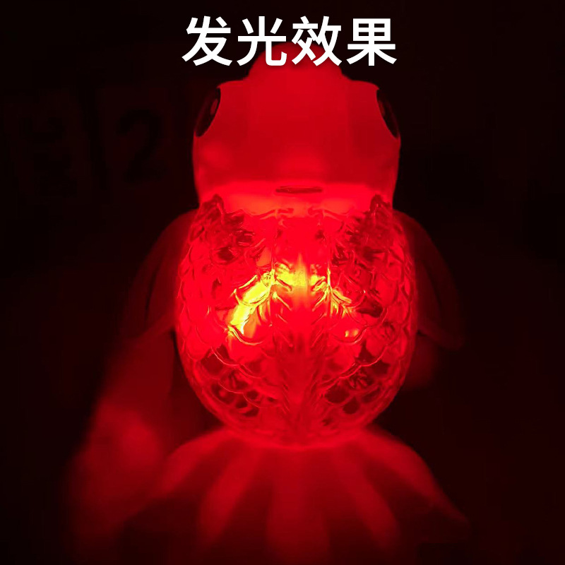 Hilo de tracción para niños Juguetes luminosos, cuerda de tracción, se ejecutará, peces de colores brillantes, animales de dibujos animados, niños y niñas, regalos al por mayor