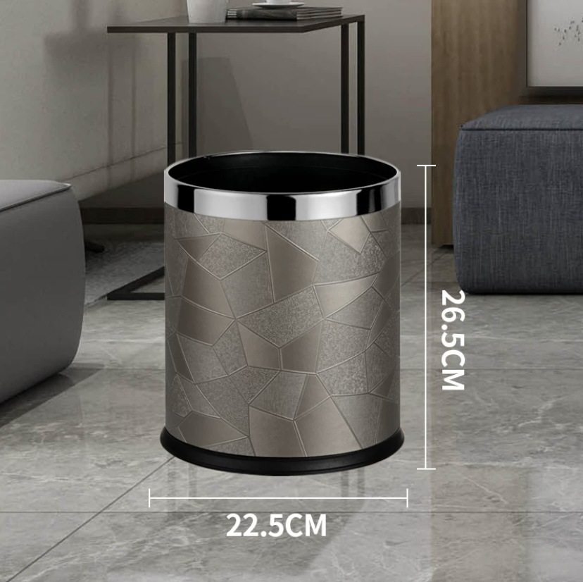 Cubo de agua marrón gris de doble capa 10L