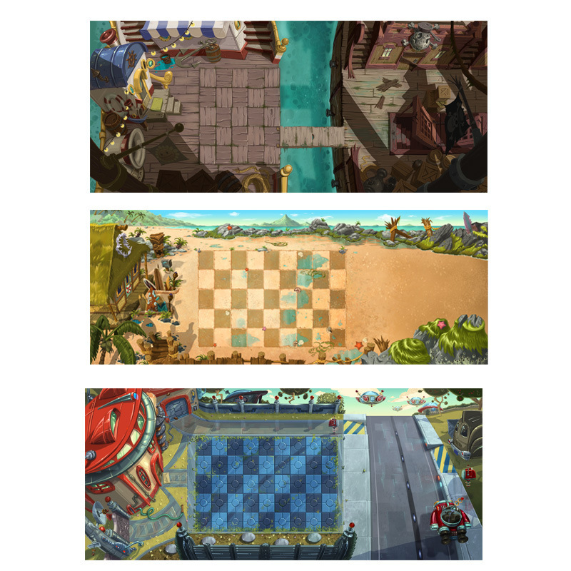 Plant Big Battle Map 40*90cm Zombie Game Mat Toy Accessories Waterproof Tear Large Map