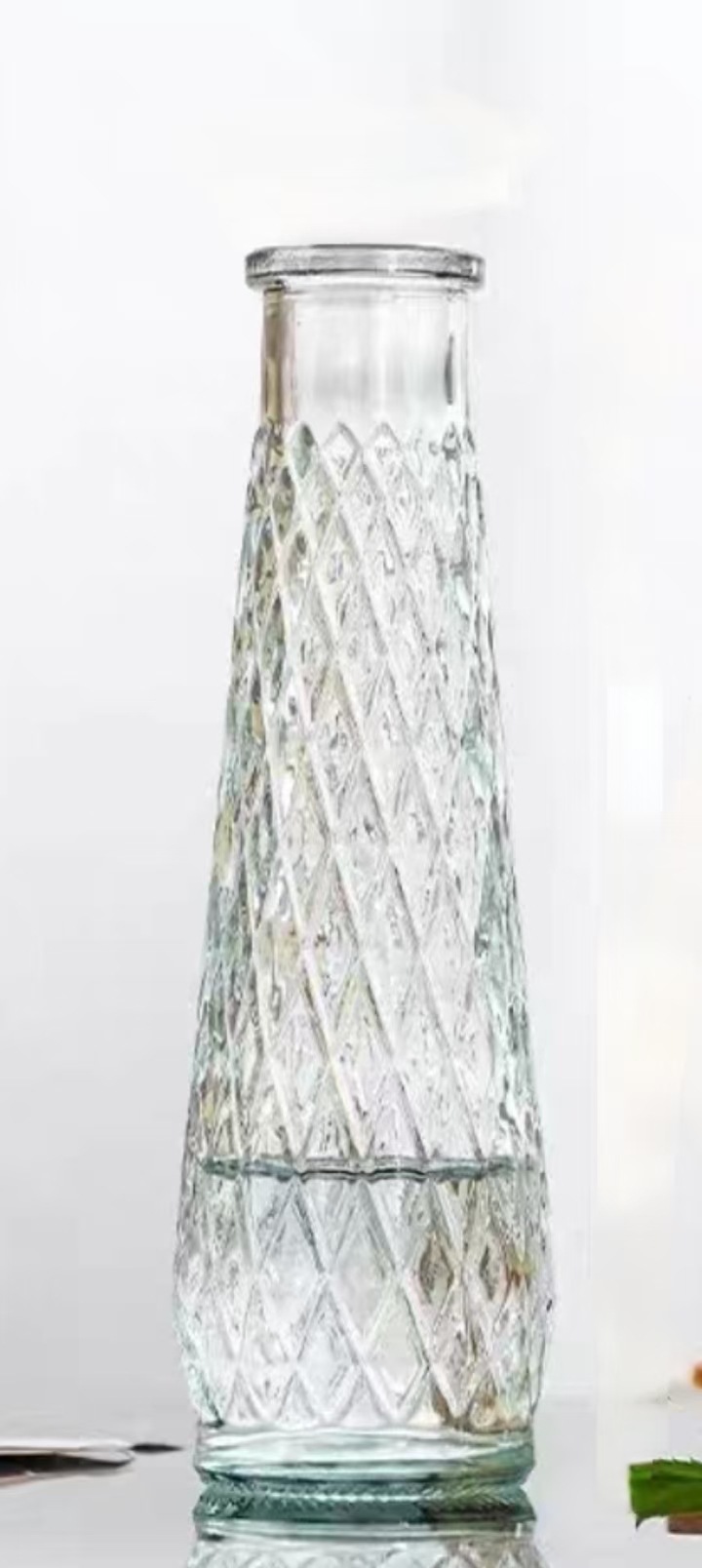 Relieve retro europeo azul y amarillo gradiente spray mini hidroponía jarrón aromático conjunto de jarrón de vidrio de flores secas