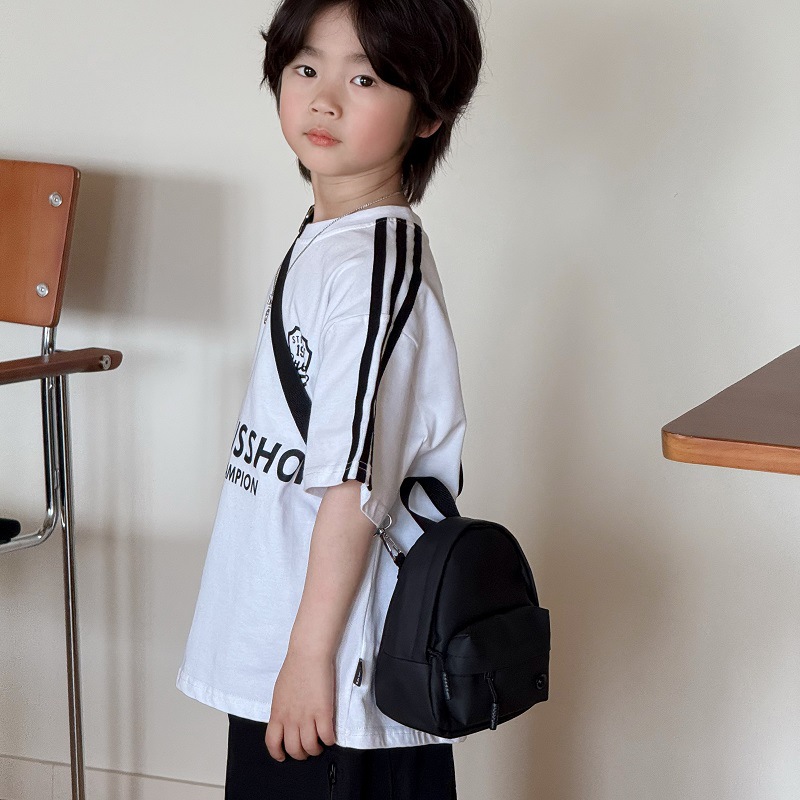 Bolso de hombro para niños y niñas de estilo coreano, moda, salida fresca, bolso de mensajero para niños, deportes de ocio, monedero para niños