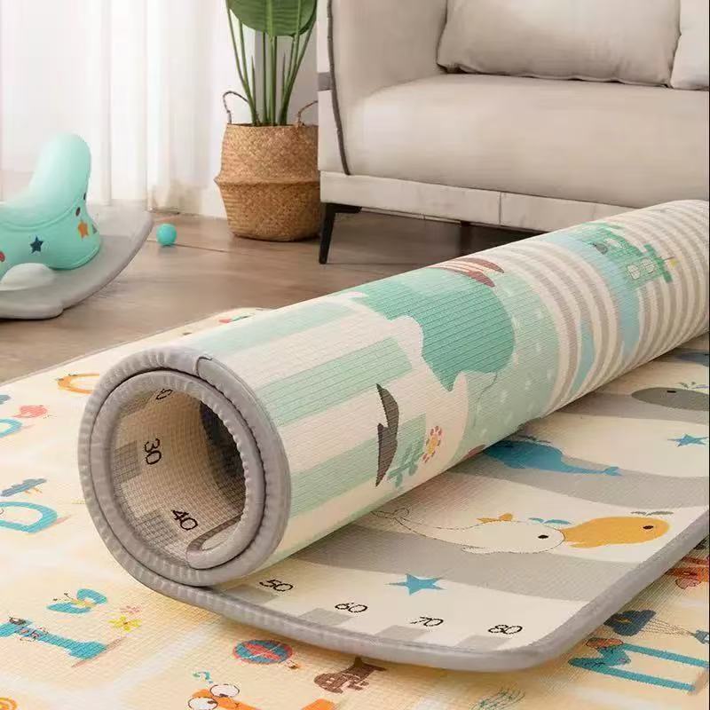 Alfombra de gateo para bebés, plegable, gruesa, para niños pequeños, fabricante de alfombras de juego para bebés, envío directo de fábrica