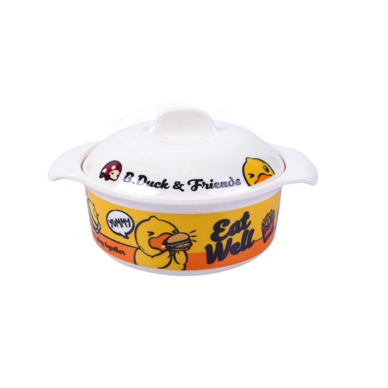 Five and little yellow DUCK B.DUCK children's tableware dinner plate rice bowl drinking cup complementary bowl baby tableware melamine wholesale