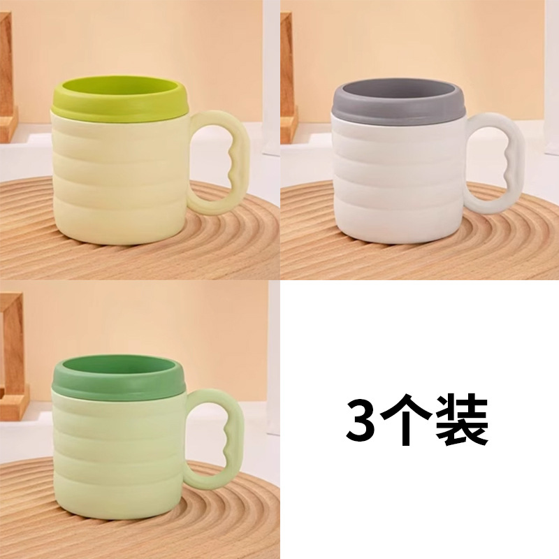 Taza de enjuague casera de doble color de bambú, taza de enjuague duradera, taza de enjuague de almacenamiento de cepillo de dientes para dormitorios de estudiantes image 10
